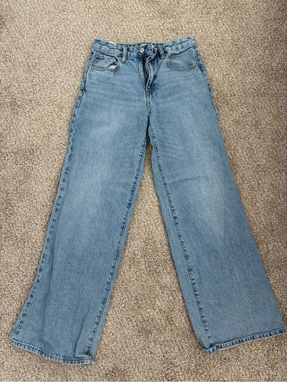 PacSun Light Blue Wide-Leg Jeans